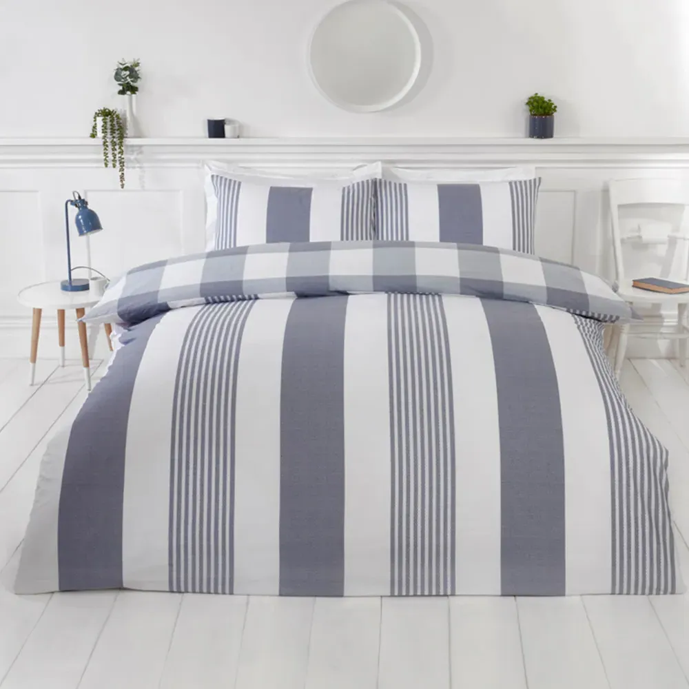 PH Chambray Double Duvet Set - Blue, Cotton