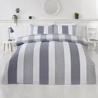PH Chambray King Size Duvet Set - Blue, Cotton