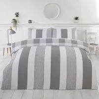 PH Chambray King Size Duvet Set - Silver, Cotton