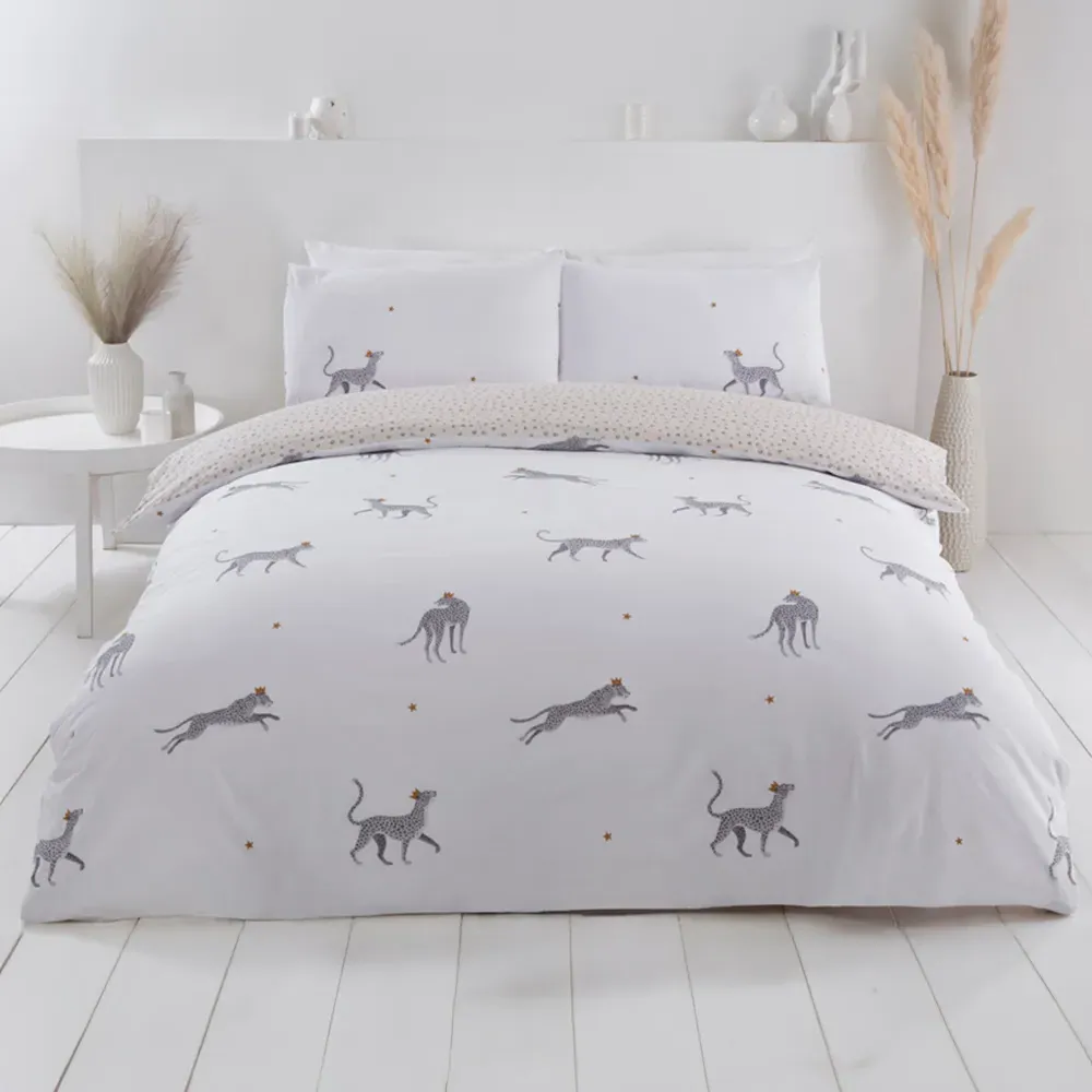 PH Leopard King Size Duvet Set - Multicolour, Cotton image