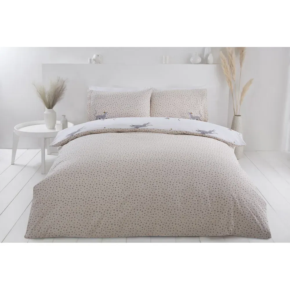 PH Leopard Super King Duvet Set - Multicolour, Cotton