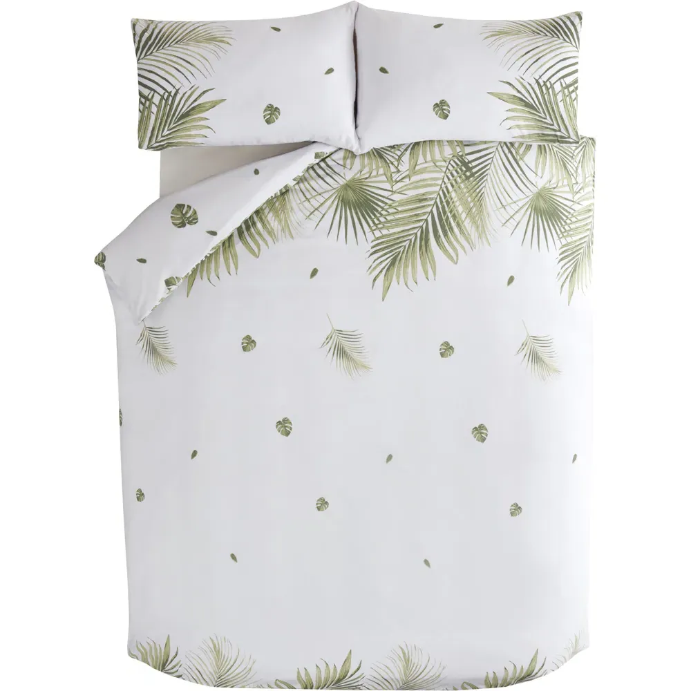 PH Tropics Super King Duvet Set - Green, Cotton
