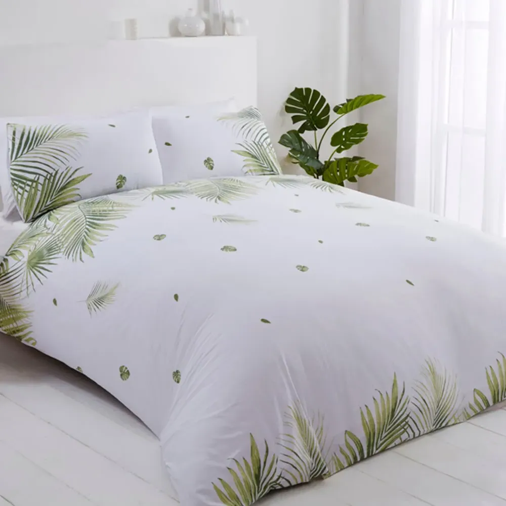 PH Tropics Super King Duvet Set - Green, Cotton