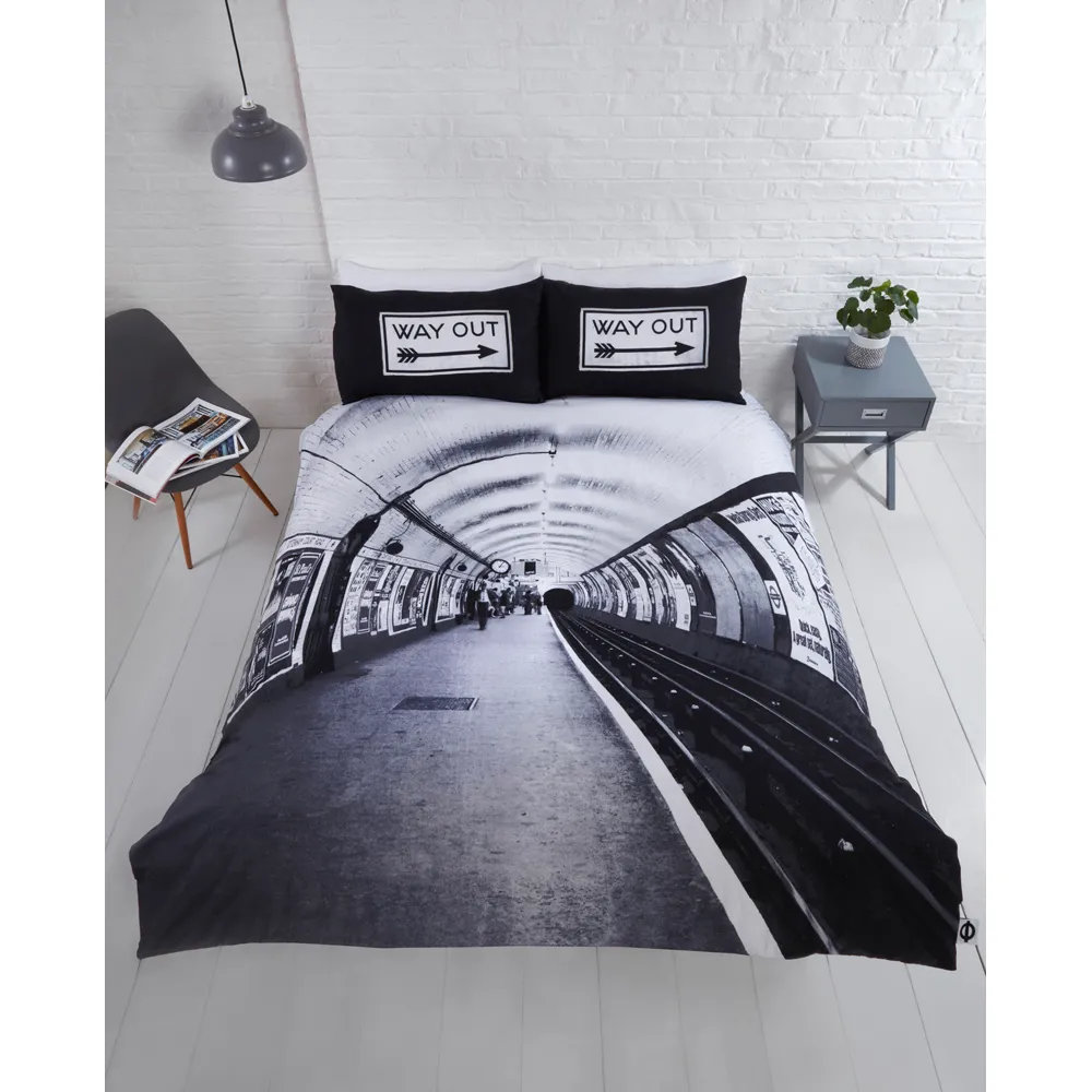 Platform Double Reversible Duvet Set - Multicolour