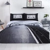 Platform King Size Reversible Duvet Set - Multicolour