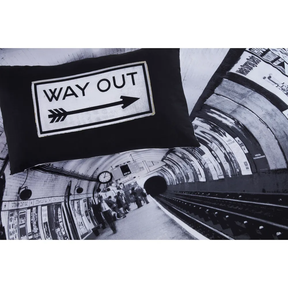 Platform Single Reversible Duvet Set - Multicolour