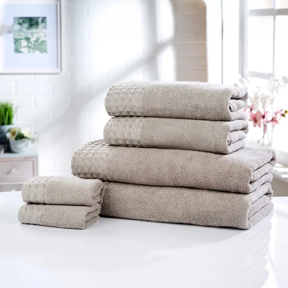 Retreat Bath Towel - Brown, Cotton