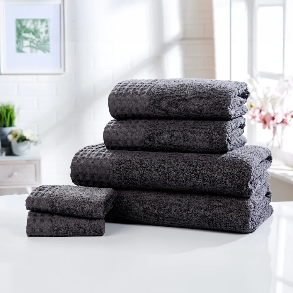Retreat Bath Towel - Charcoal Grey, Cotton