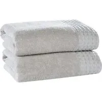 Retreat Cotton Bath Sheet Set of 2 - Silver