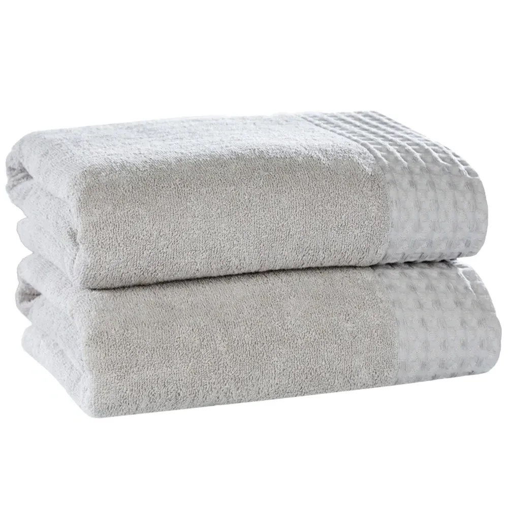 Retreat Cotton Bath Sheet Set of 2 - Silver image