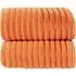 Ribbed Cotton Bath Sheet - Orange