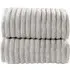 Ribbed Cotton Bath Sheet Set of 2 - Silver