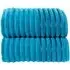 Ribbed Cotton Bath Sheet Set of 2 - Teal