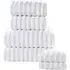 Ribbed Cotton Towel Bundle Set of 6 - White