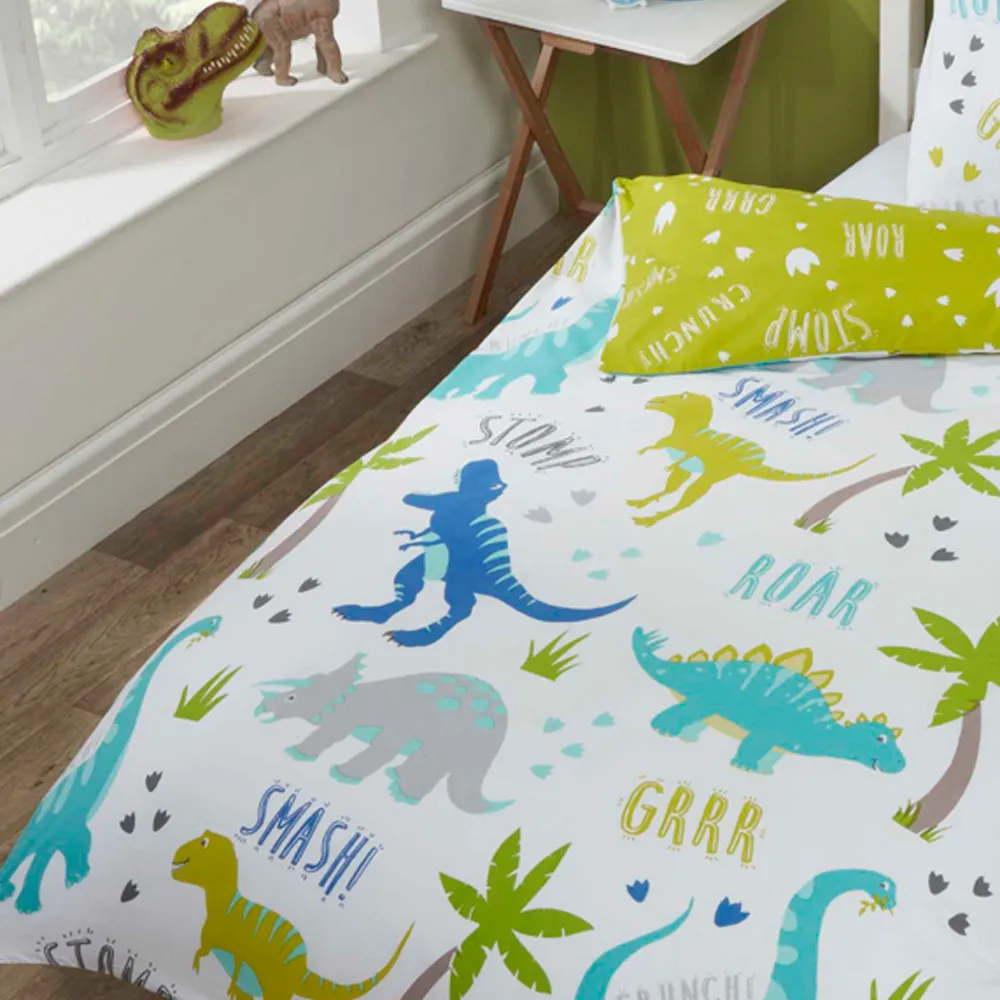 Roarsome Toddler Reversible Duvet Cover Set - Multi