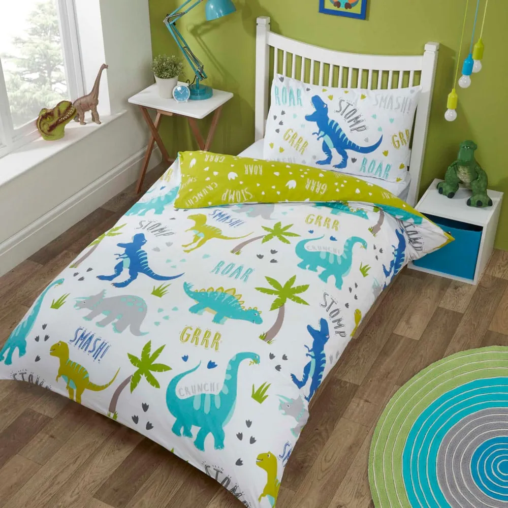 Roarsome Toddler Reversible Duvet Cover Set - Multi image