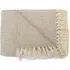 Rona Tasselled Throw - Cream, Cotton