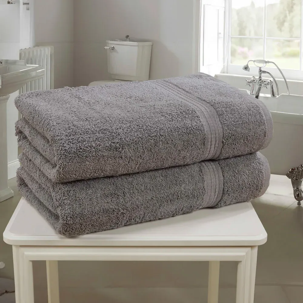 Royal Kensington Cotton Bath Sheet Set of 2 - Grey