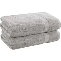 Royal Kensington Cotton Bath Sheet Set of 2 - Silver