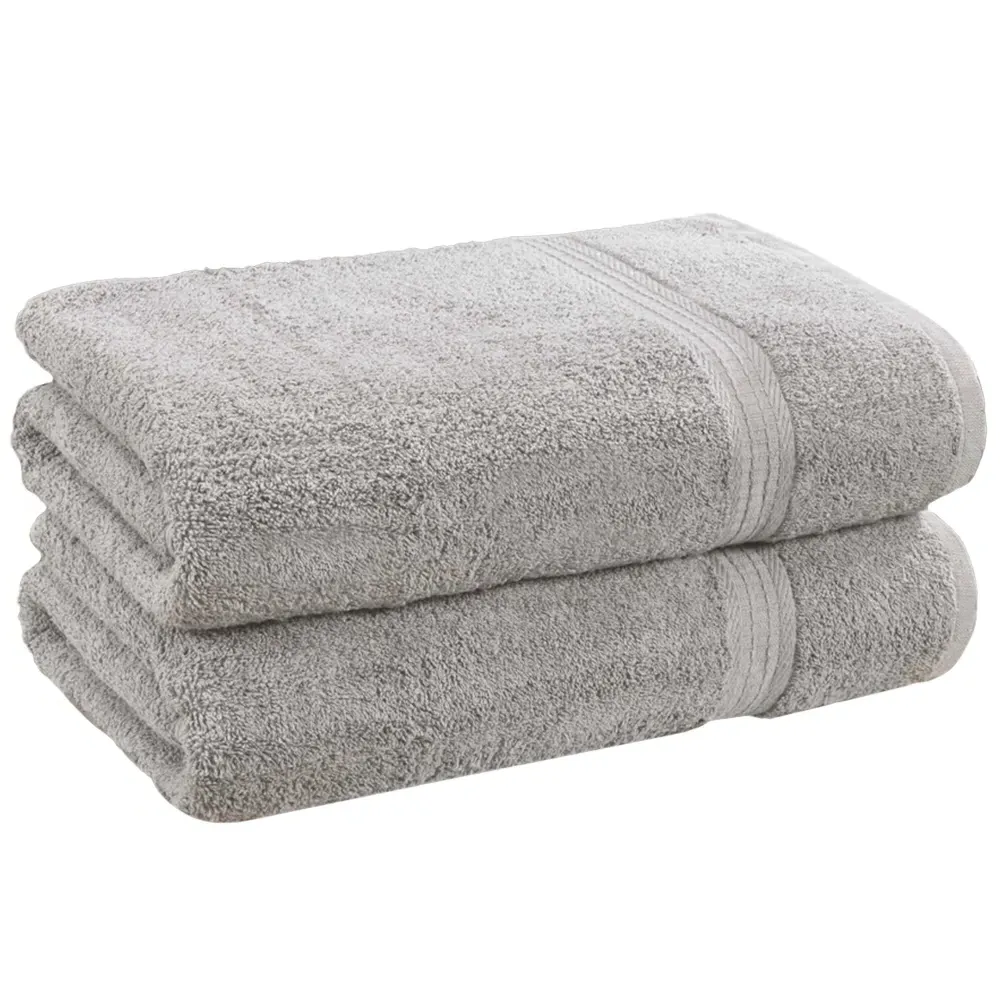 Royal Kensington Cotton Bath Sheet Set of 2 - Silver