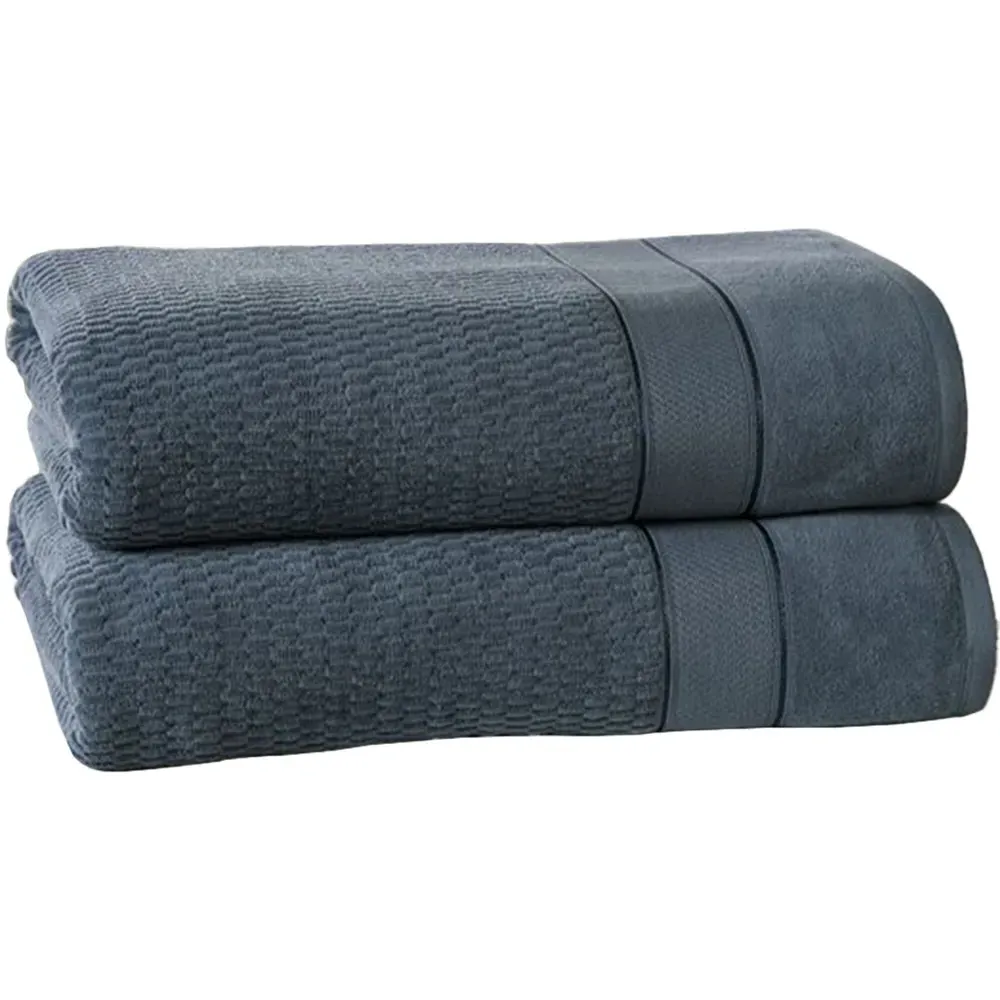 Royal Velvet Bath Sheet Set of 2 - Blue, Cotton