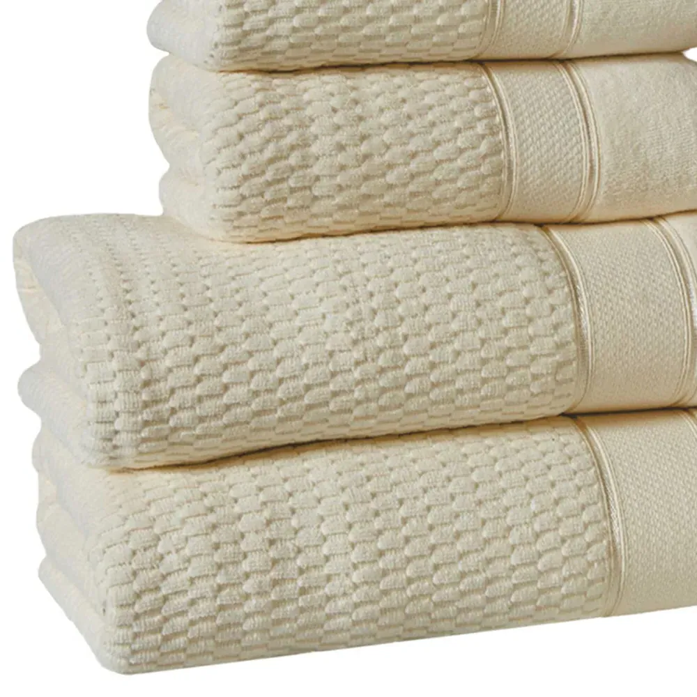Royal Velvet Towel Bundle Set of 4 - Cream, Cotton