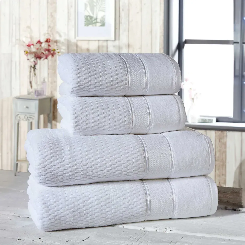 Royal Velvet Towel Bundle Set of 4 - White, Cotton