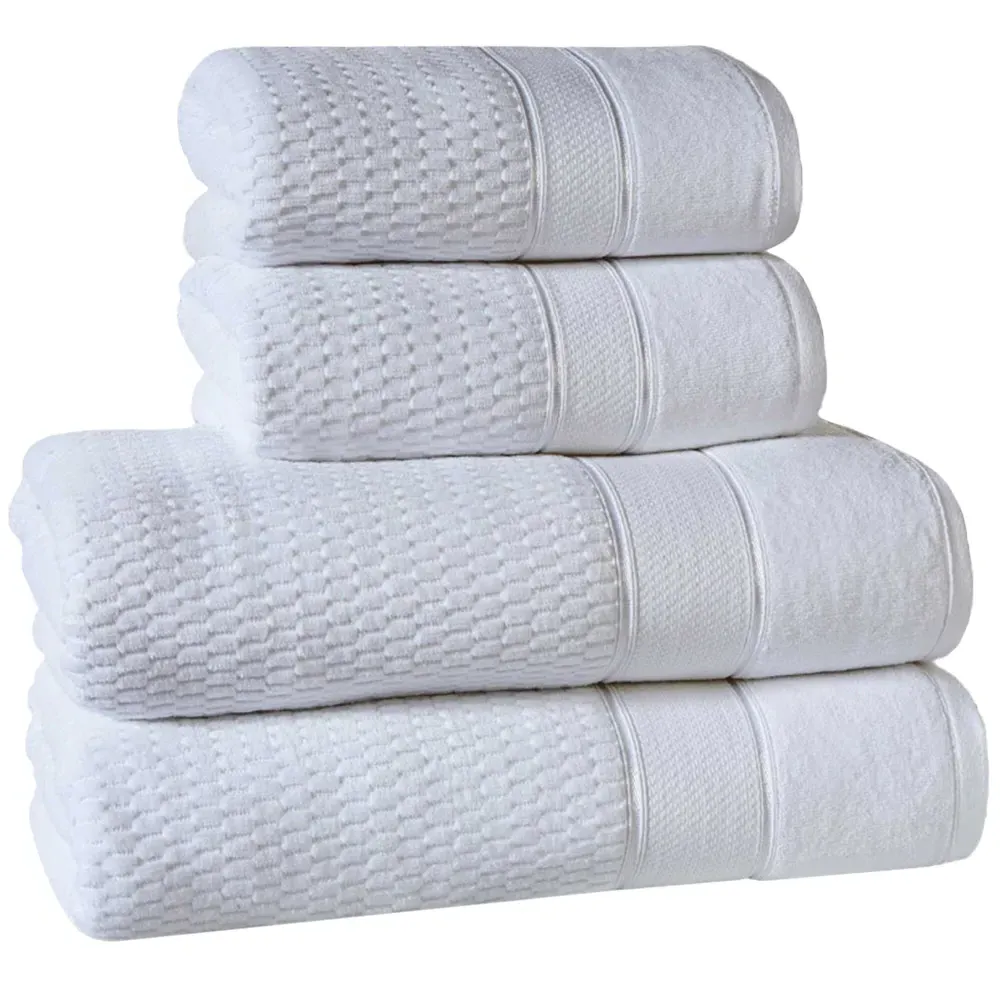 Royal Velvet Towel Bundle Set of 4 - White, Cotton