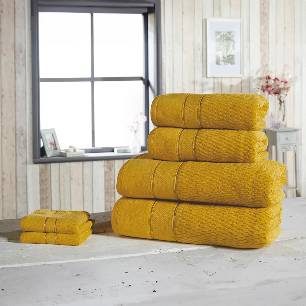 Royal Velvet Woven Cotton Face Cloth - Orange