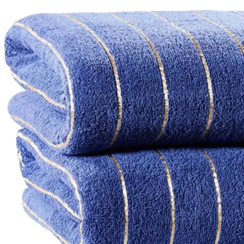 Sandringham Bath Sheet Bundle Set of 2 - Blue, Cotton