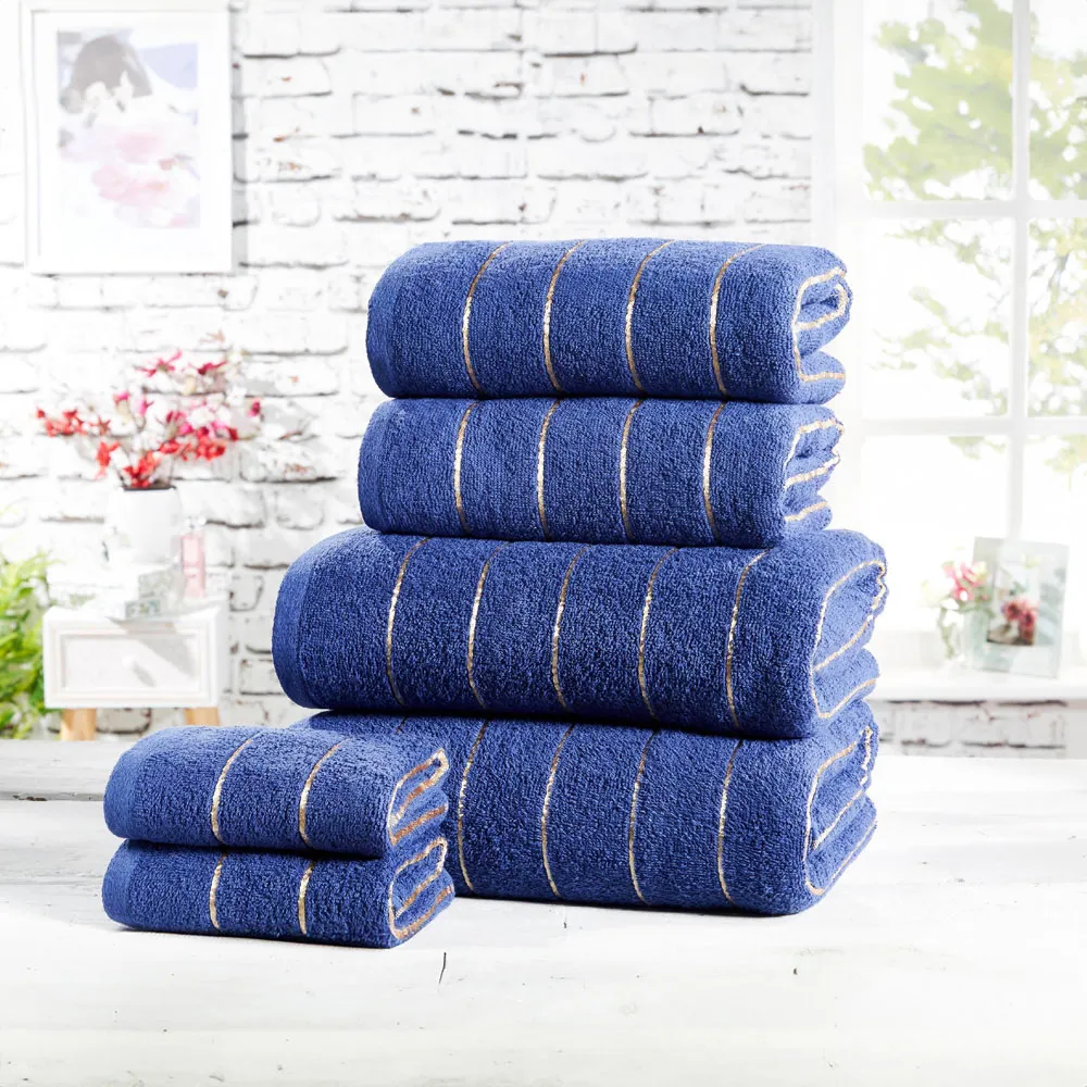 Sandringham Cotton Towel Bundle Set of 6 - Blue