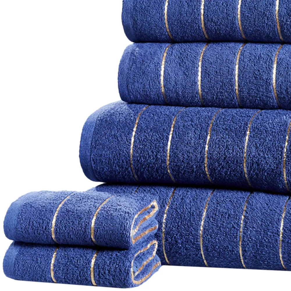 Sandringham Cotton Towel Bundle Set of 6 - Blue