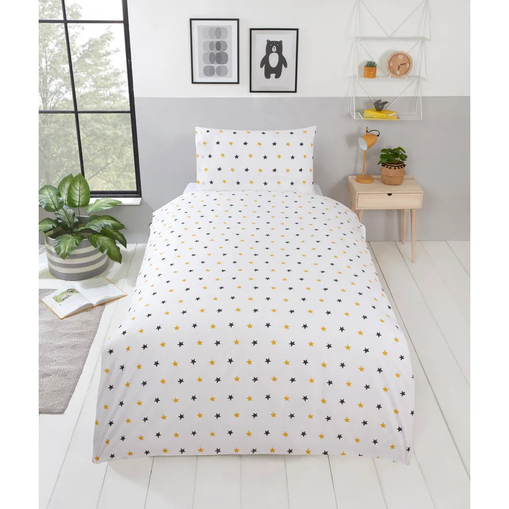 Scandi Bears Single Duvet Cover Set - Multicolour