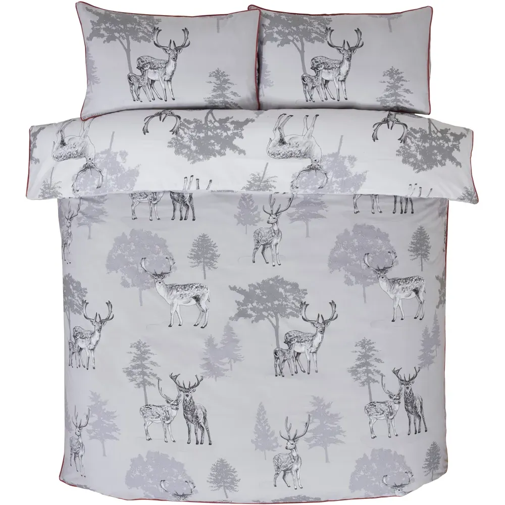 Sherwood King Size Duvet Set - Grey