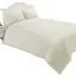 Single 400 Thread Count Quilt Cover - Cream, Cotton Percale