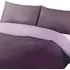 Single Reversible Quilt Cover - Purple, Polycotton Percale