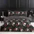 Skulls and Roses King Size Duvet Set - Multicolour, Microfibre