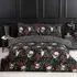 Skulls and Roses Single Duvet Set - Multicolour, Microfibre