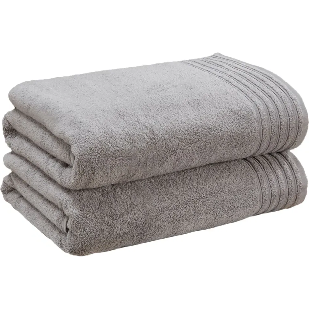 So Soft Bath Sheet Set of 2 - Grey, Cotton
