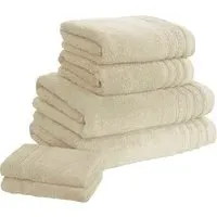 So Soft Hand and Bath Towel Bale Set of 6 - Cream, Cotton