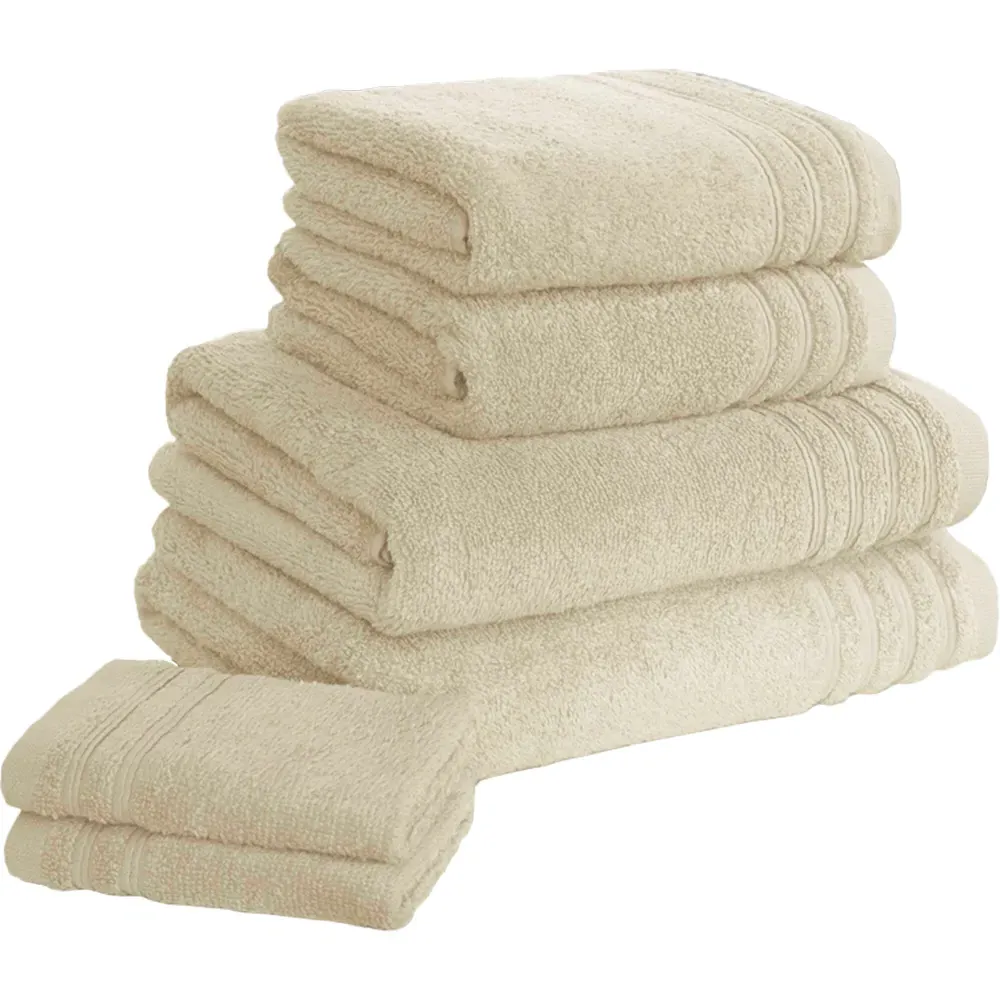 So Soft Hand and Bath Towel Bale Set of 6 - Cream, Cotton