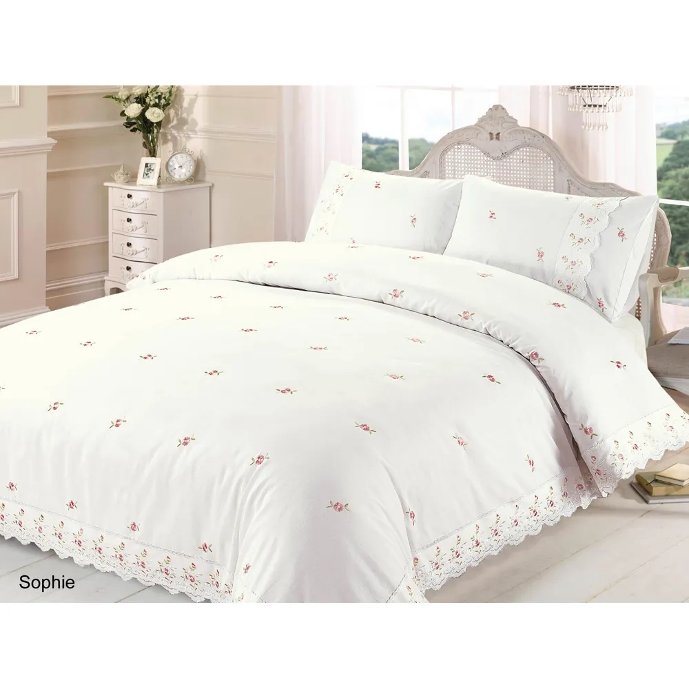 Sophie Double Duvet Set - Cream