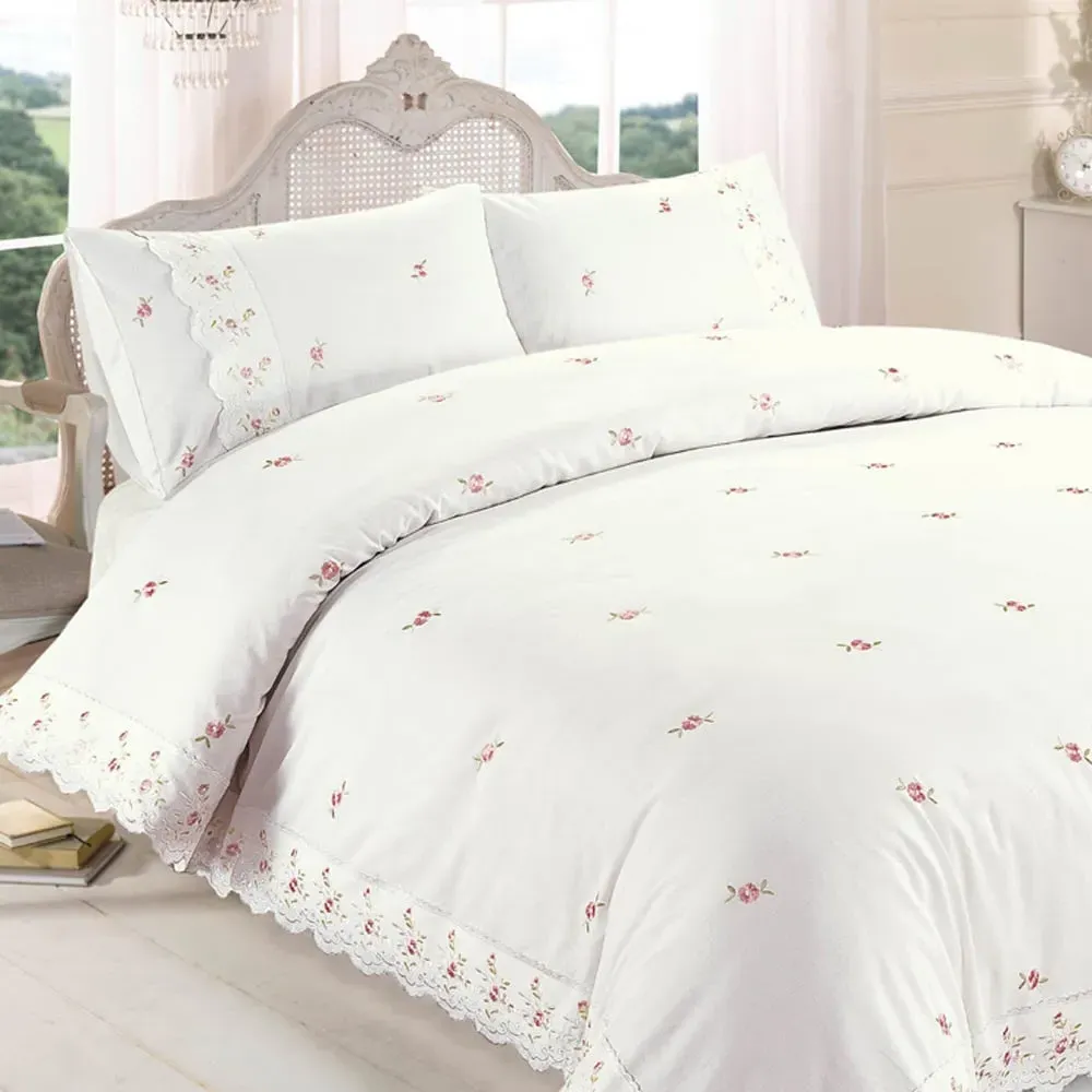 Sophie Double Duvet Set - Cream