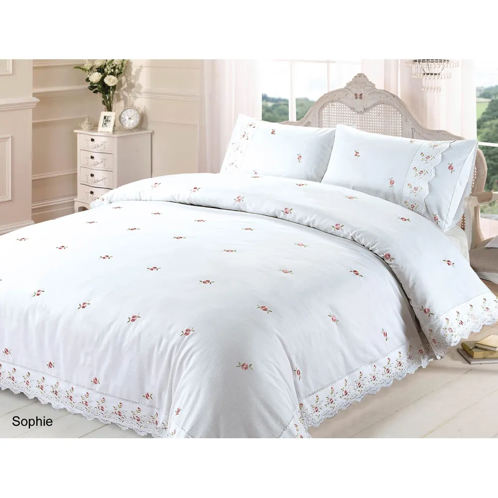 Sophie King Size Duvet Set - White