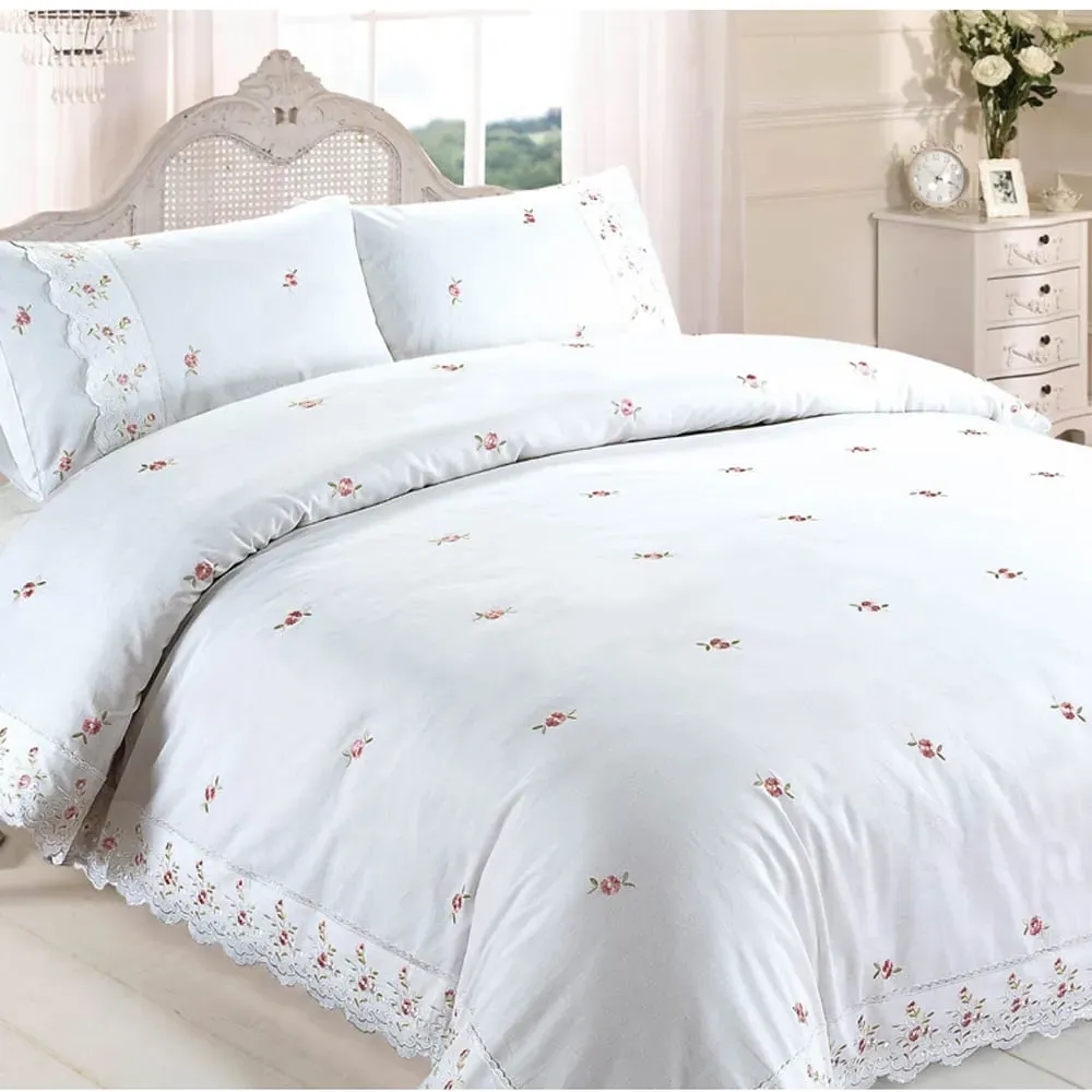 Sophie King Size Duvet Set - White