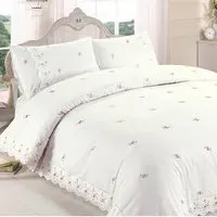 Sophie Super King Size Duvet Set - Cream