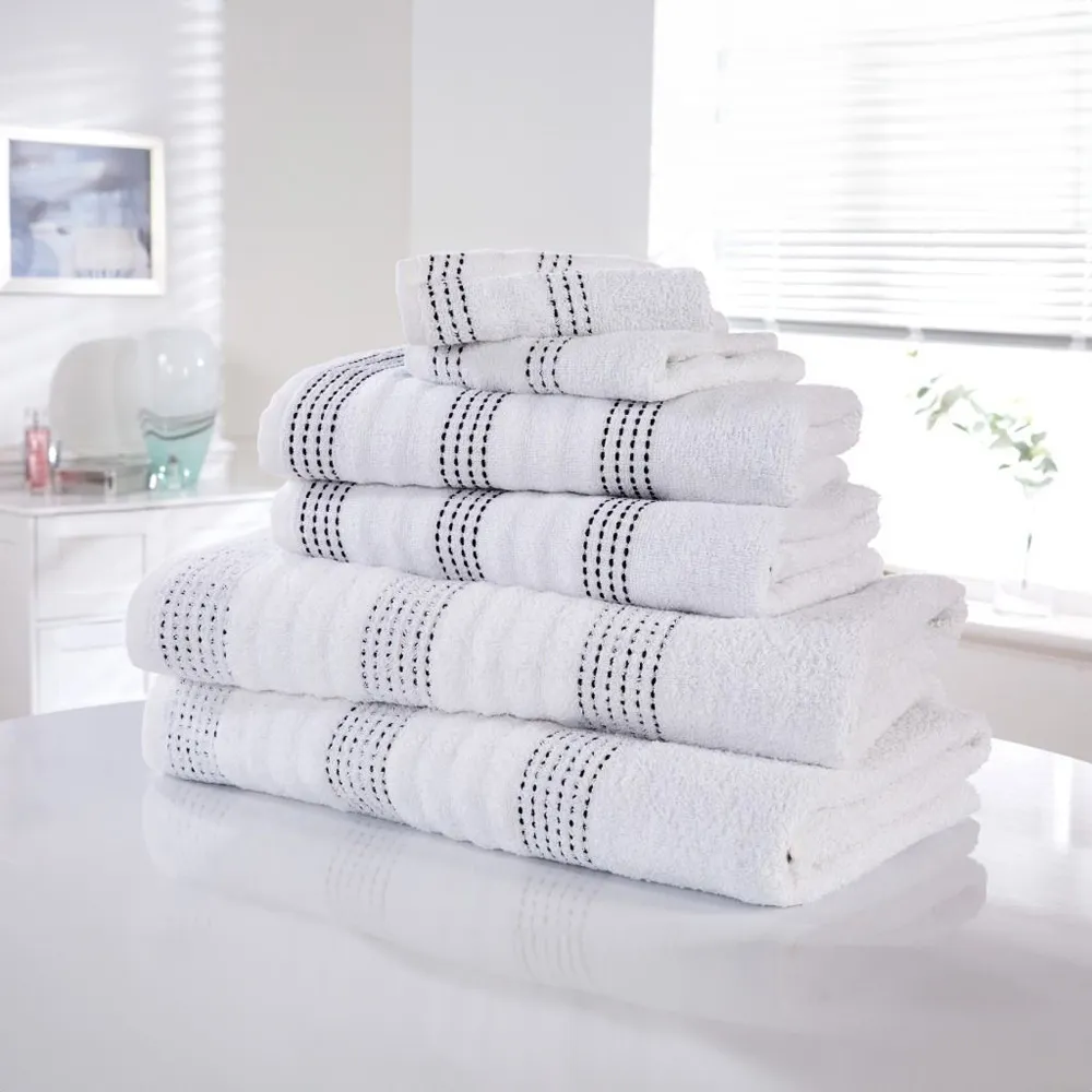Spa Towel Bale Set of 6 - White, Cotton