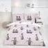 Starry Penguins King Size Duvet Set - Pink