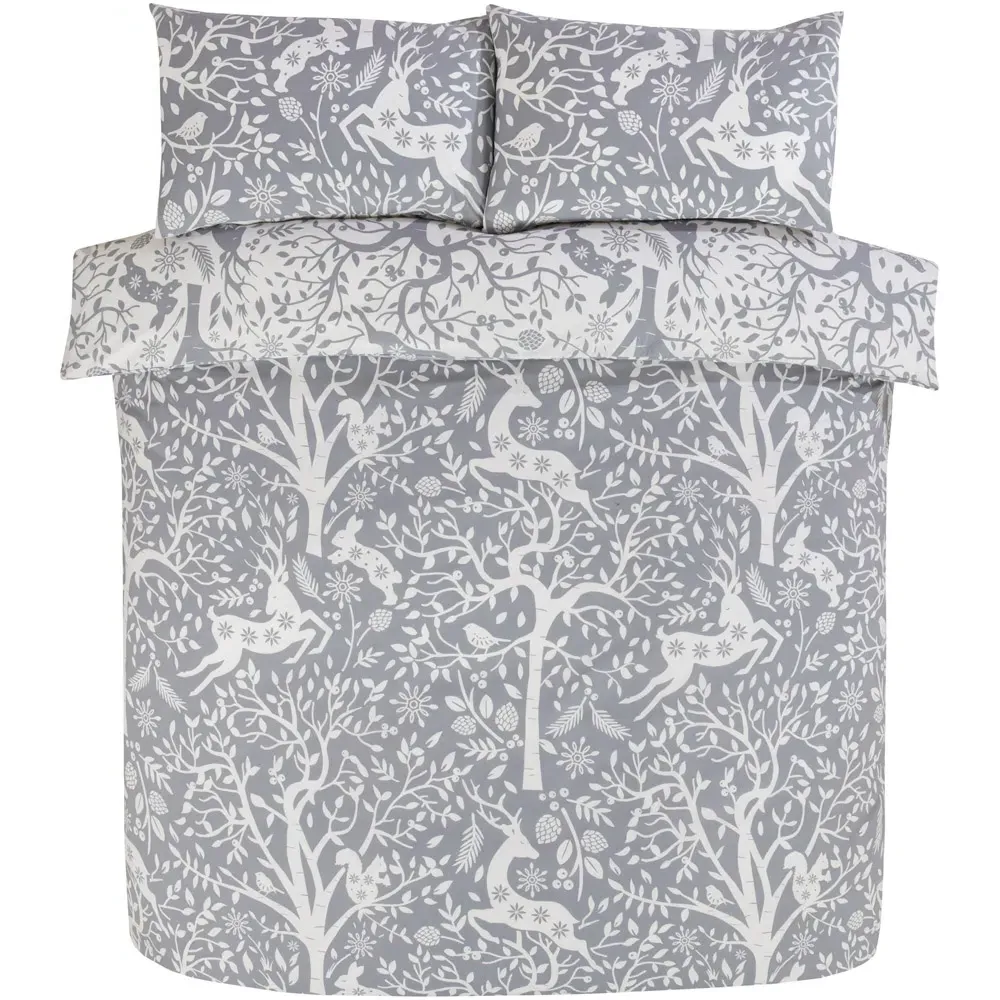 Tatton Double Duvet Set - Grey