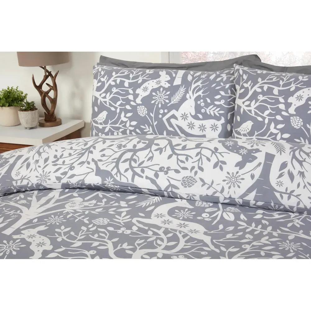 Tatton King Size Duvet Set - Grey